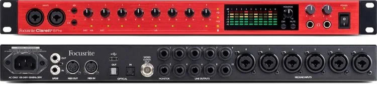 Focusrite Clarett+ 8Pre Audio Interface