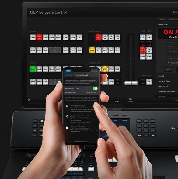 Blackmagic Design ATEM Television Studio 4K8 Smart connection