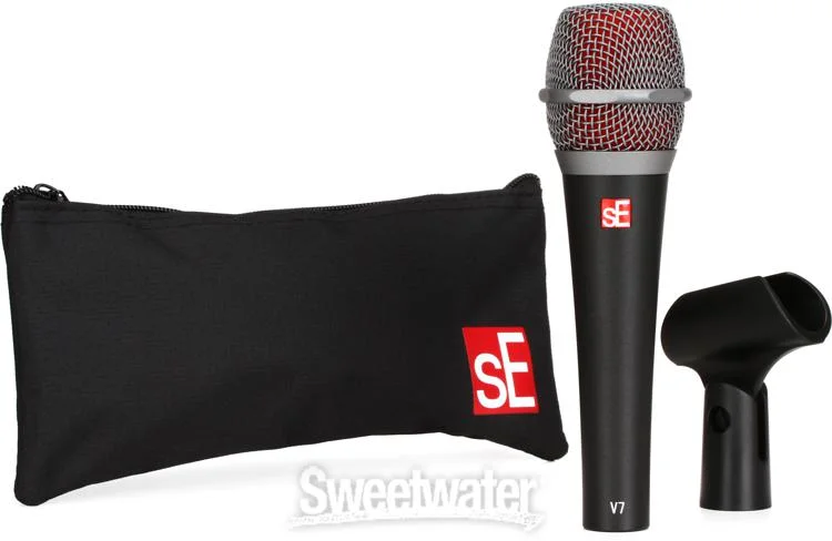 sE Electronics V7 Dynamic Supercardioid Handheld Vocal Microphone - Black