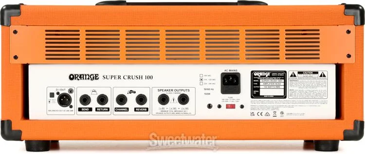 Orange Super Crush 100 100-watt Solid-state Head - Orange
