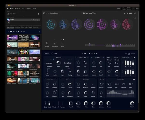 Native Instruments Kontakt 8 Software Sampler and Virtual Instrument Platform - Crossgrade from Third-party Kontakt Libraries