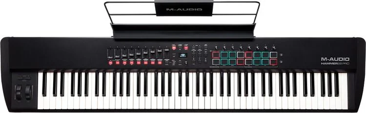 M-Audio Hammer 88 Pro Keyboard Controller top view