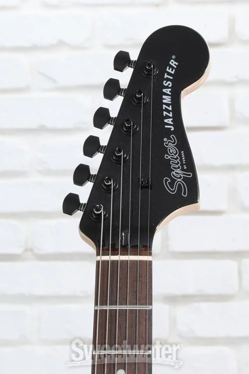 Squier Affinity Series Jazzmaster Electric Guitar - Metallic Black, Sweetwater Exclusive