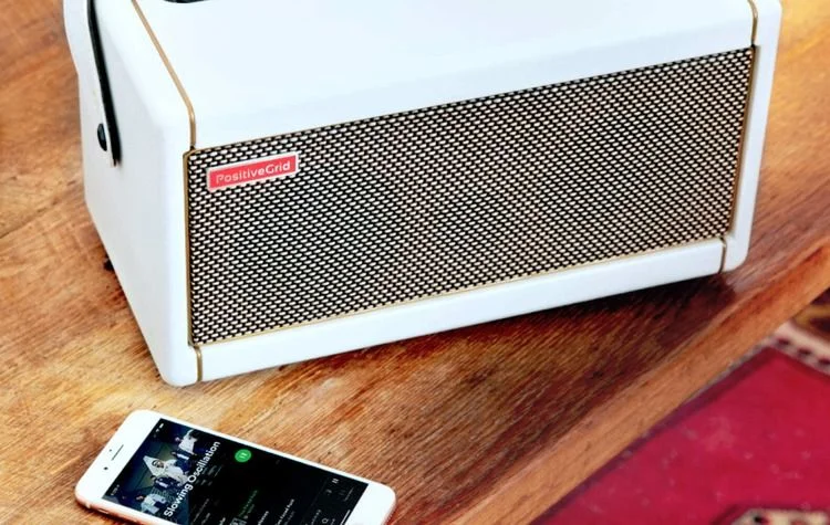 Positive Grid Positive Grid Spark GO Ultra-portable Smart Guitar Amp and  Bluetooth Speaker - Pearl