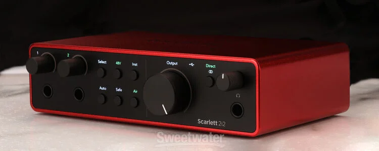 Focusrite Scarlett 2i2 4th Gen USB Audio Interface