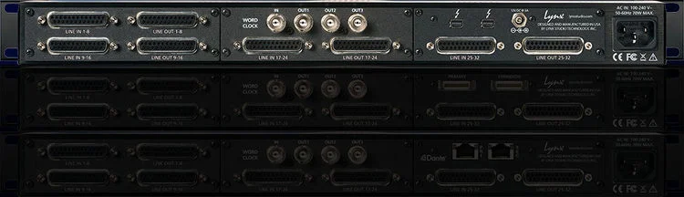 Lynx Aurora (n) 32-TB3 32-channel AD/DA Converter with Thunderbolt 3 Interface