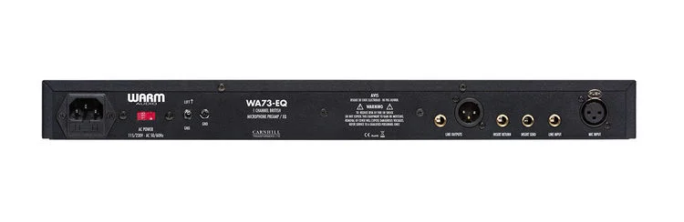 Warm Audio WA73-EQ Microphone Preamp rear view