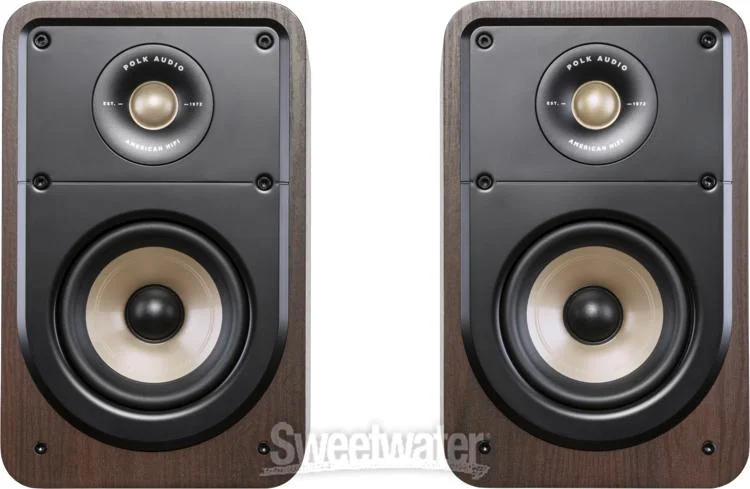 Polk Audio Signature Elite ES15 Bookshelf Speakers - Brown (Pair)