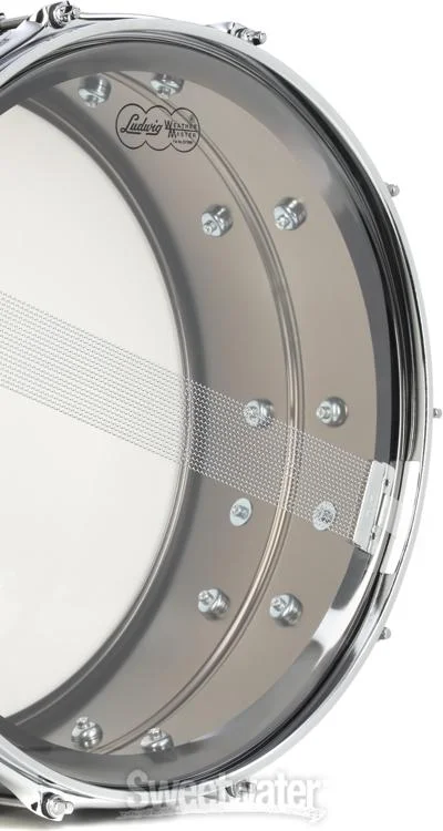 Ludwig Black Beauty Brass Snare Drum - 6.5 inches x 14 inches, Black Nickel