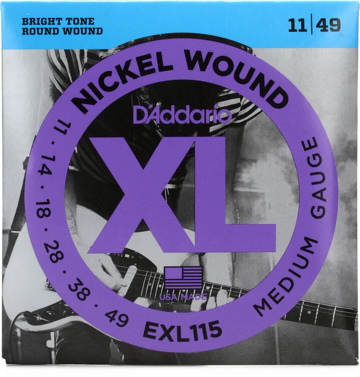 D'Addario EXL115 XL Nickel Wound Electric Guitar Strings