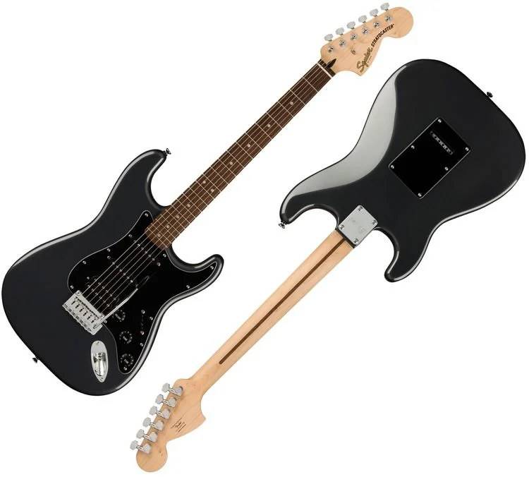 Squier Affinity Series Stratocaster HSS Pack - Charcoal Frost Metallic with Laurel Fingerboard