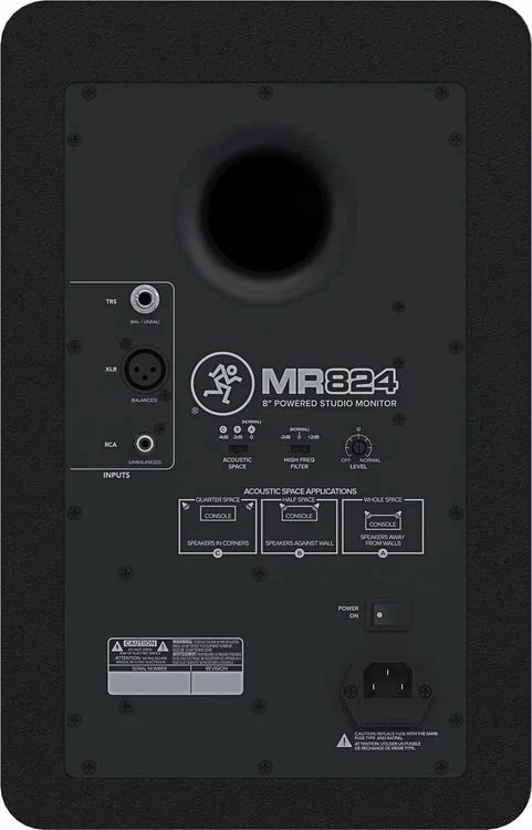 Mackie MR824 Studio Monitor rear 