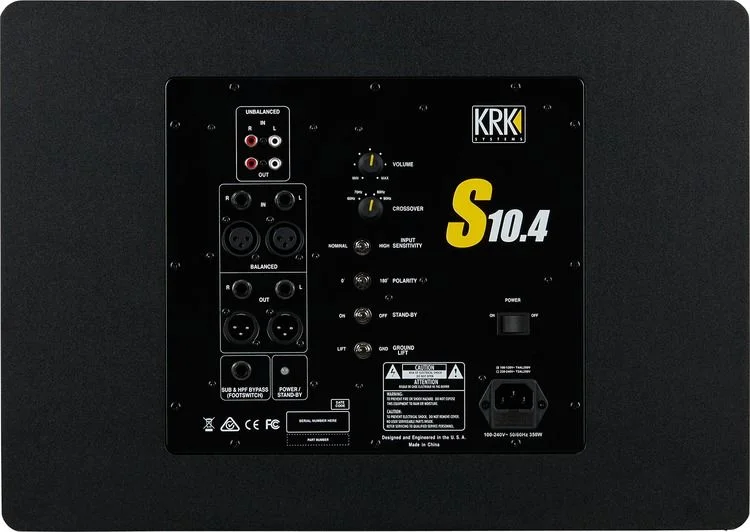 KRK S10.4 10 inch Powered Studio Subwoofer