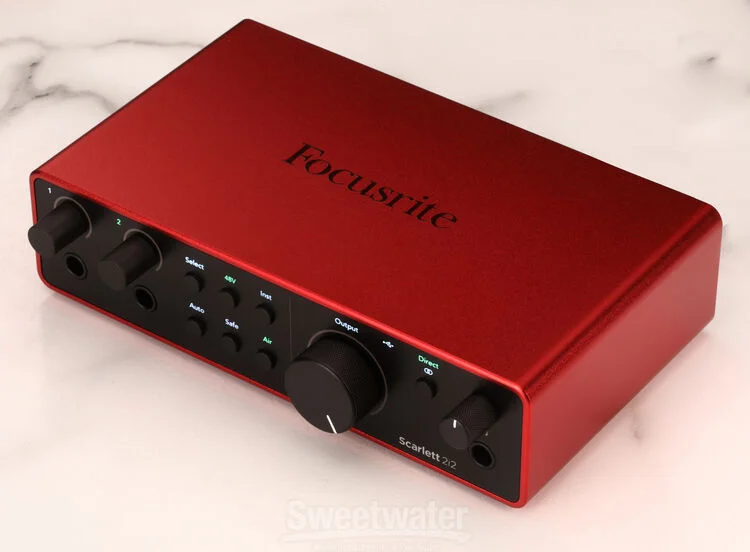 Focusrite Scarlett 2i2 4th Gen USB Audio Interface