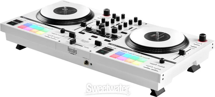 Hercules DJ DJControl Inpulse T7 2-deck Motorized DJ Controller - Limited-edition White