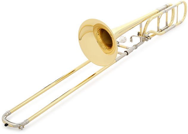 Yamaha YSL-882OR Xeno Professional F-Attachment Trombone - Clear Lacquer  with Yellow Brass Bell