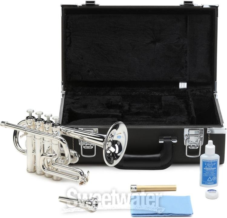 Yamaha YTR-6810S Professional Bb/A Piccolo Trumpet - Silver Plated 