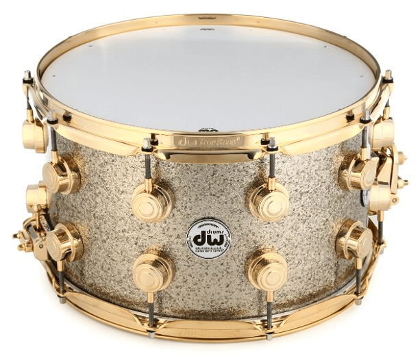 DW Collector's Series Snare Drum - 8 inches x 14 inches, Nickel Sparkle FinishPly