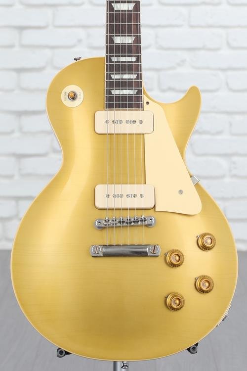 照片吉布森定制1956年Les Paul Goldtop重新发行电吉他-墨菲实验室超轻陈年双金