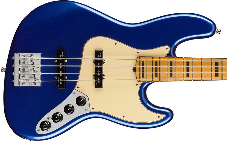 Fender American Ultra Jazz Bass - Cobra Blue with Maple 