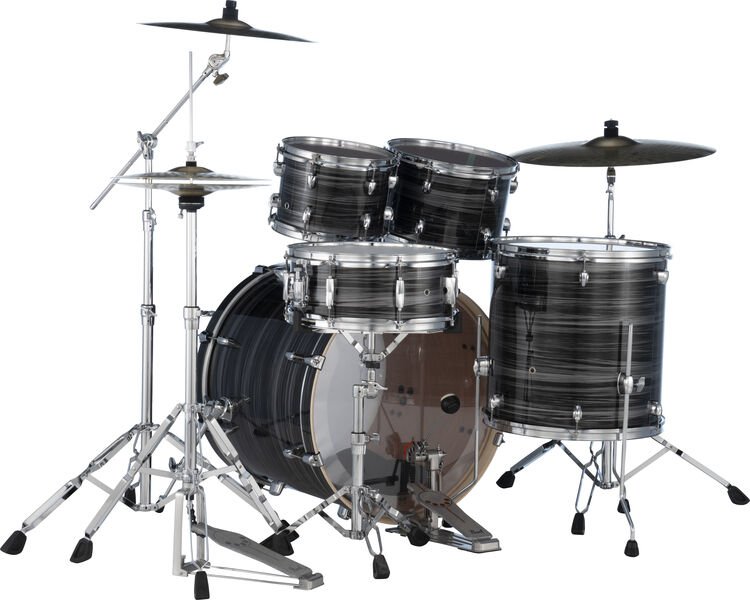 Pearl Export EXX725SZ/C 5-piece Drum Set with Hardware and Cymbals -  778-Silver Graphite Twist