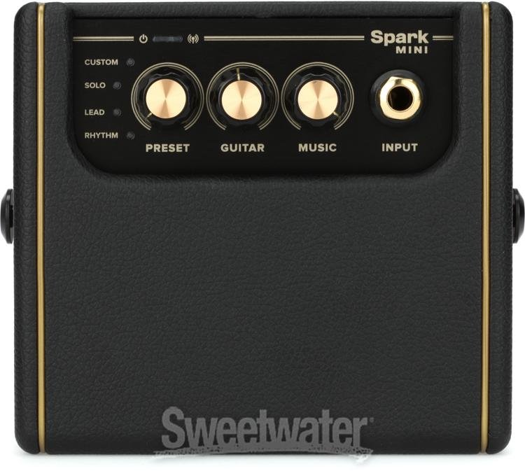 Positive Grid Spark Mini Portable Combo Amp   Black   Sweetwater