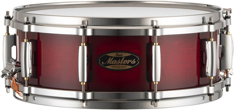 Pearl Masters Maple Gum Snare Drum - 5 x 14-inch - Deep Redburst 