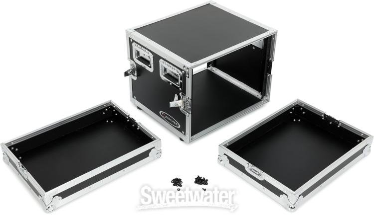 8u Rack 8U Half Rack Flight Case - Heavy Duty Rackmount Enclosure