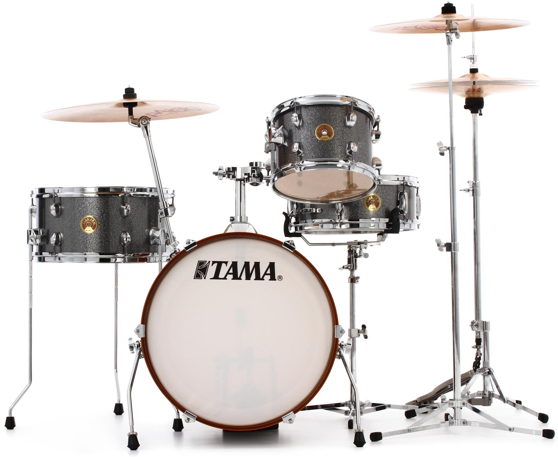 Tama Club-JAM LJK48S 4-piece Shell Pack with Snare Drum - Galaxy Silver |  Sweetwater