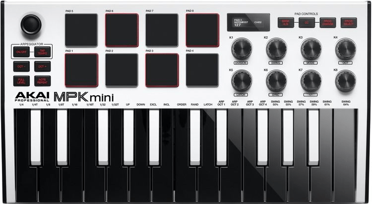 Akai Professional MPK Mini MK III Limited Edition White 25-key 