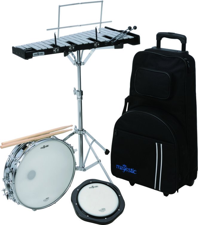 Majestic AK1432DP Bell/Snare Educational Kit with Rolling Bag Sweetwater