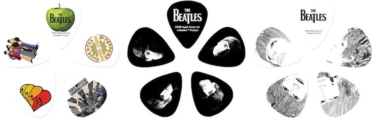 Médiators The Beatles Stripes Planet Waves 1CAB4-15BT2 - Boîte de 15