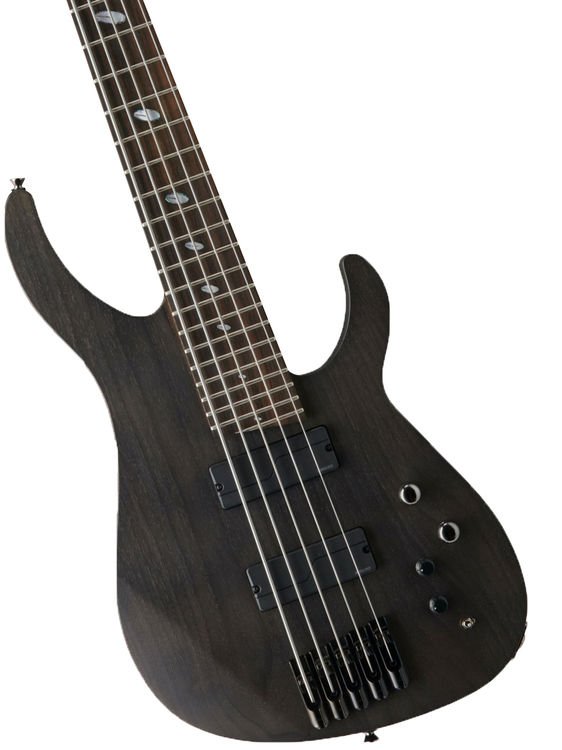 Caparison Guitars Brocken 5-BASS Bass Guitar - Trans Black Matt ...