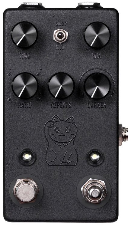 JHS Lucky Cat Black Tape/Digital Delay Pedal | Sweetwater
