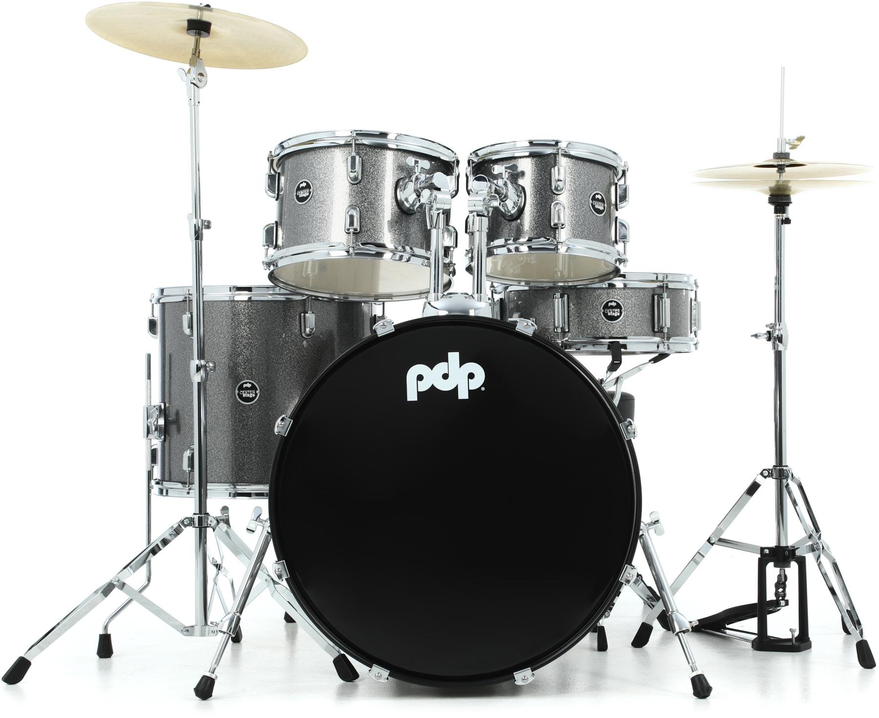 pdp by dw encore 5-piece drum kit with hardware and cymbals pdp by dw encore 5-piece drum kit with hardware and cymbals