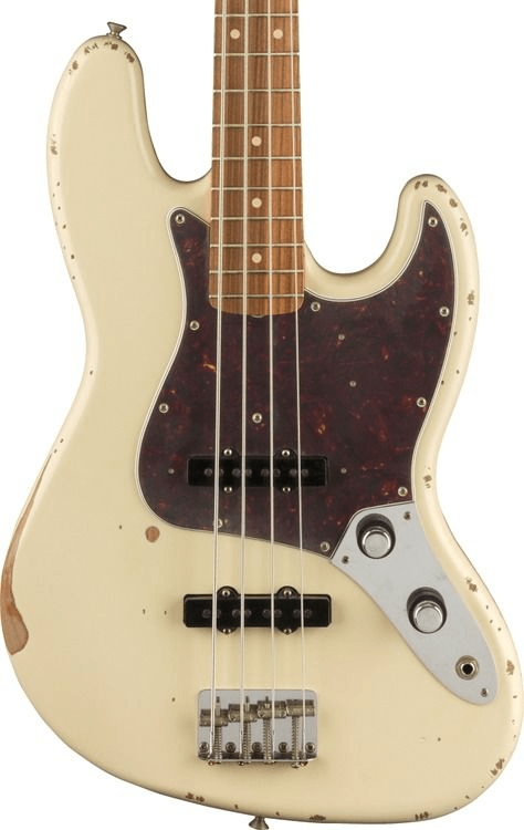 Fender 60th Anniversary Roadworn 60s Jazz Bass - Olympic White 