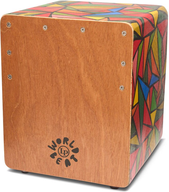 Latin Percussion World Beat Cajon - Small, Multicolor | Sweetwater