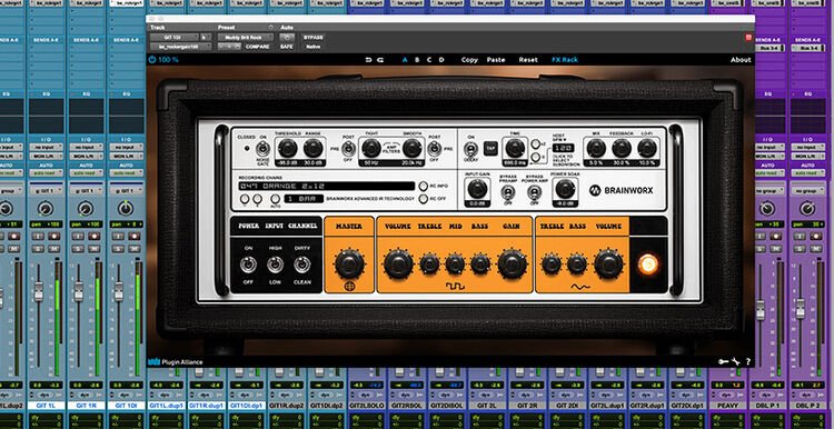 Brainworx bx_rockergain100 Guitar Amp Sim Plug-in | Sweetwater