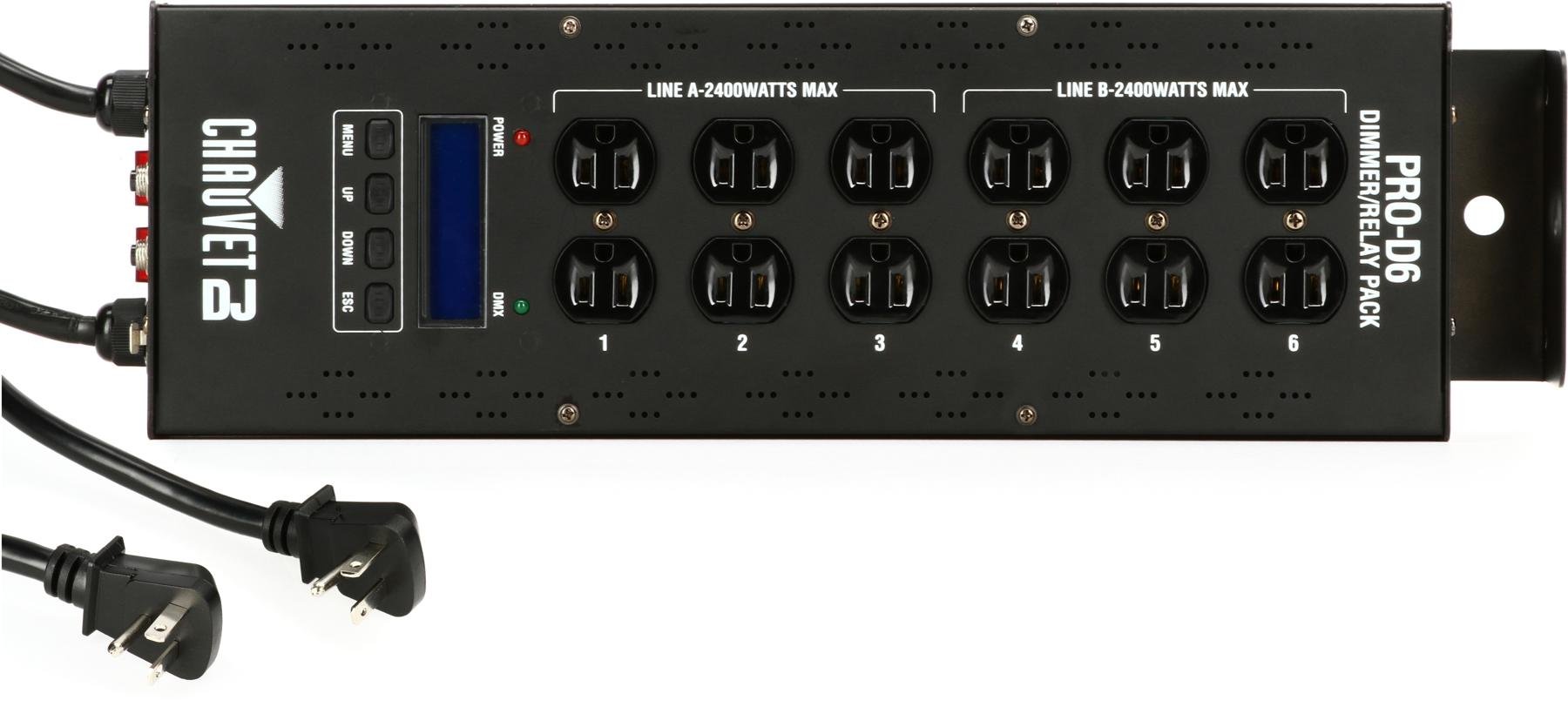 Chauvet Dj Pro D6 6 Ch Dmx Dimmer Switch Pack Sweetwater