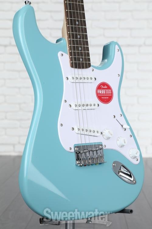 Squier Bullet Strat HT - Tropical Turquoise with Indian Laurel