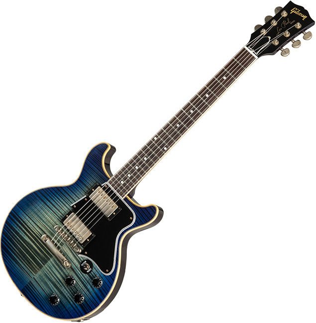 les paul double cut blue