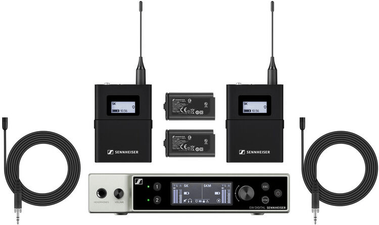 Sennheiser EW-DX MKE 2 Set Dual Lavalier Microphone System