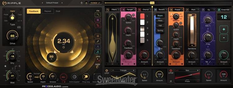 PROCESS.AUDIO Ripple Delay Plug-in | Sweetwater