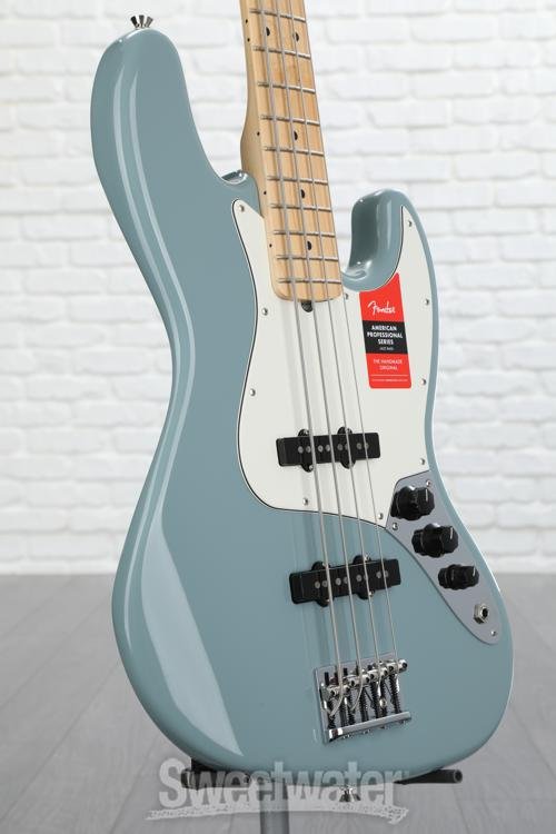 Fender American Professional Jazz Bass - Sonic Gray with Maple Fingerboard