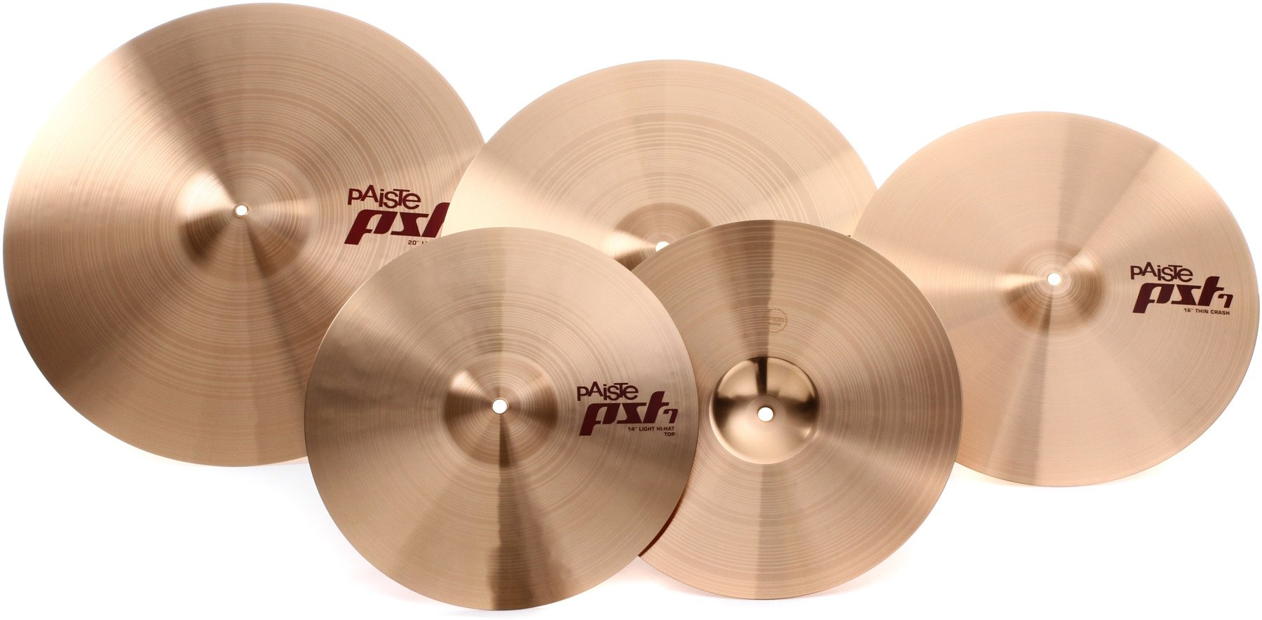 Paiste PST 7 Session Cymbal Set - 14/18/20 inch - with Free 16 
