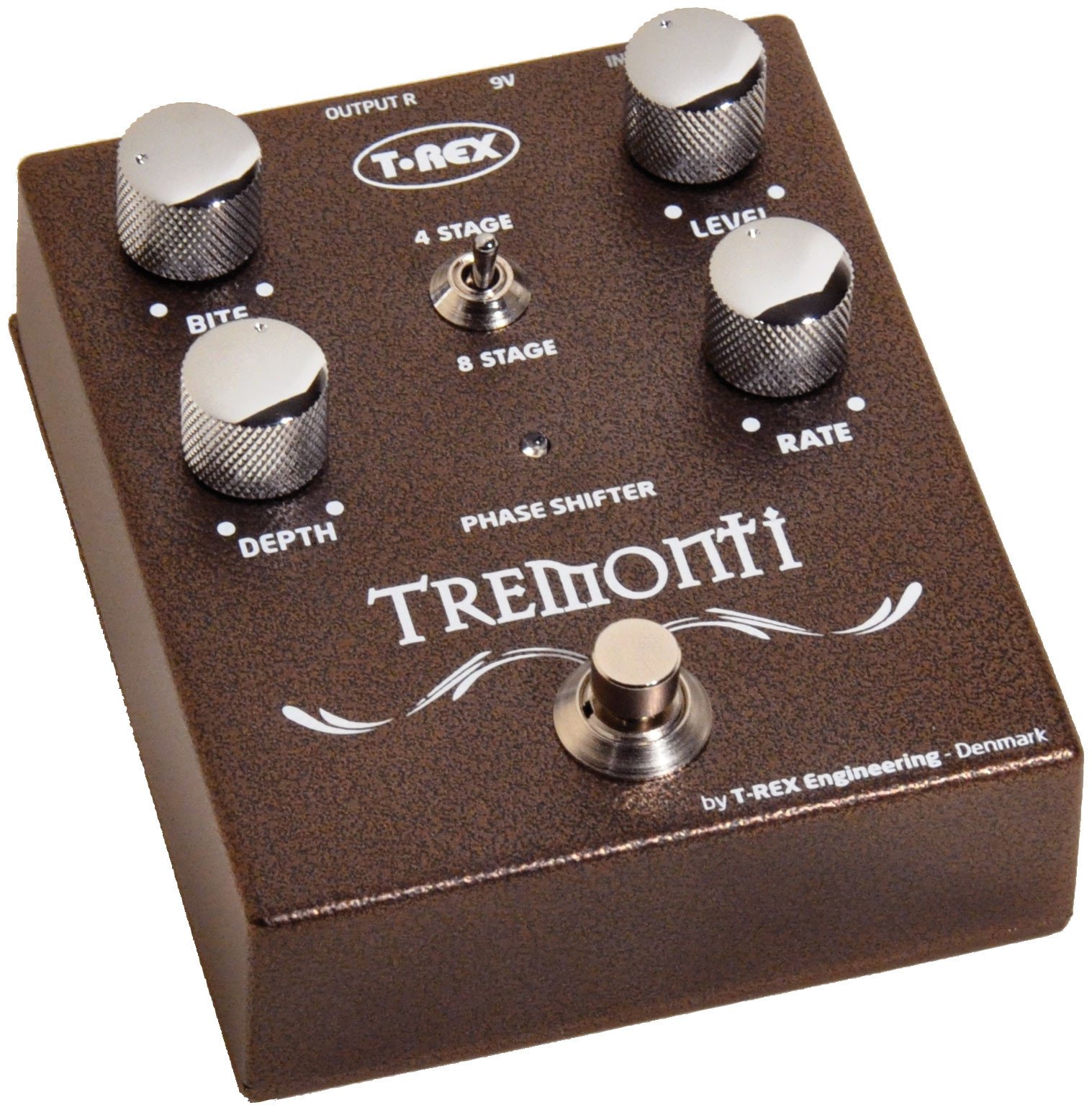 Pedal de efecto phaser para guitarra T-Rex Mark Tremonti Phaser TREMONTI color marrón