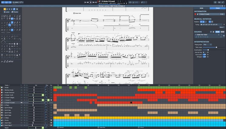 midi for guitar pro 7.5