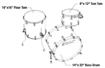 tama Tama Superstar Classic 3-piece Shell Pack - Vintage White