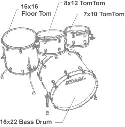 Tama Starclassic Maple MR42TZUS 4-piece Shell Pack - Red Oyster