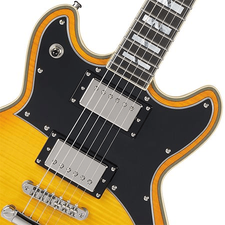 Brighton ギター D'Angelico Deluxe Brighton Electric Guitar - Solid Black
